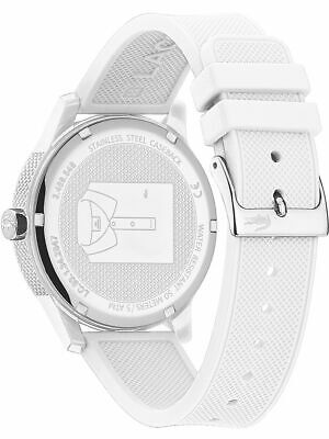 Men's Lacoste White Dial White Silicone Watch - 2011069