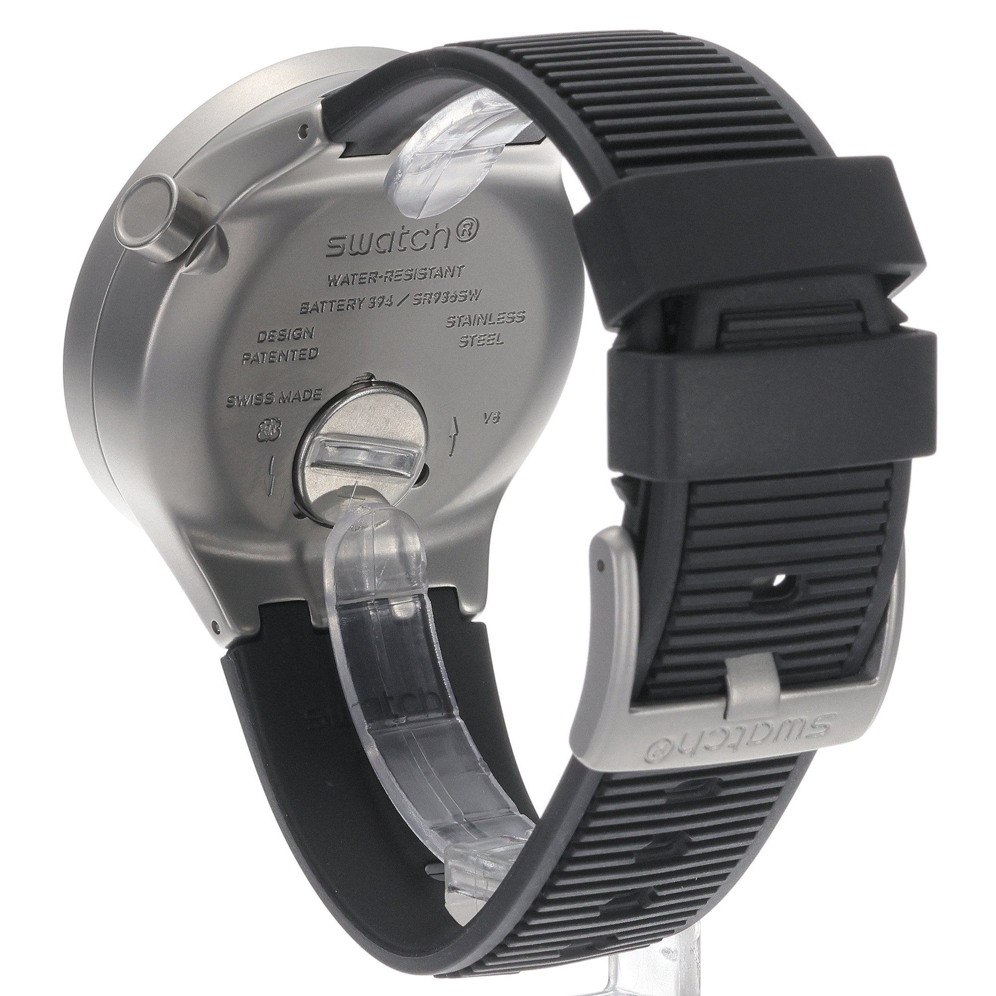 Swatch Big Bold Dark Irony Unisex Watch - SB07S105