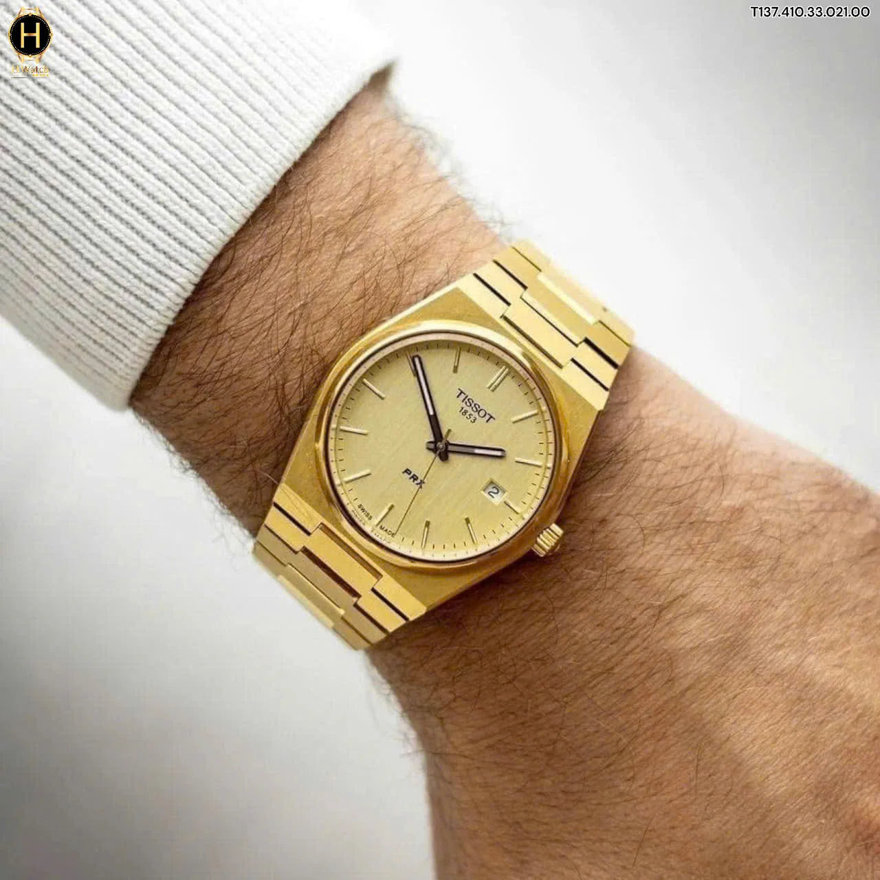 Men's Tissot PRX 40mm Gold-tone Watch - T137.410.33.021.00