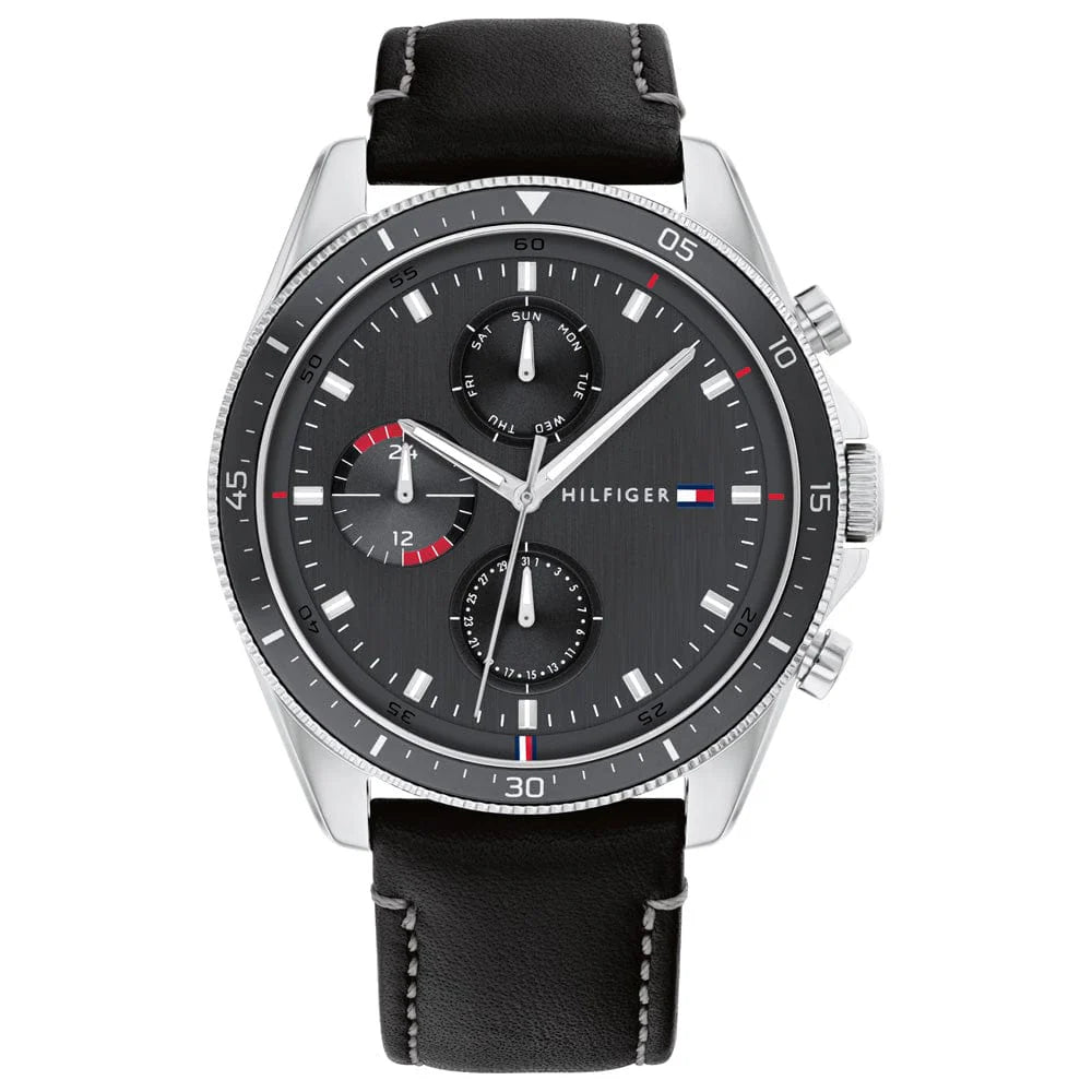 Men's Tommy Hilfiger Paige Dial Leather Watch -TH1791838