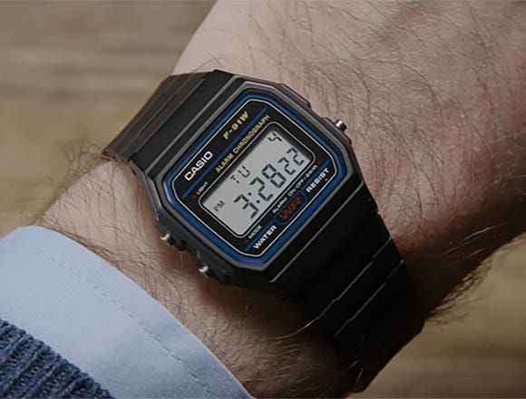 Men's Casio Digital Resin 35mm Watch - F-91W
