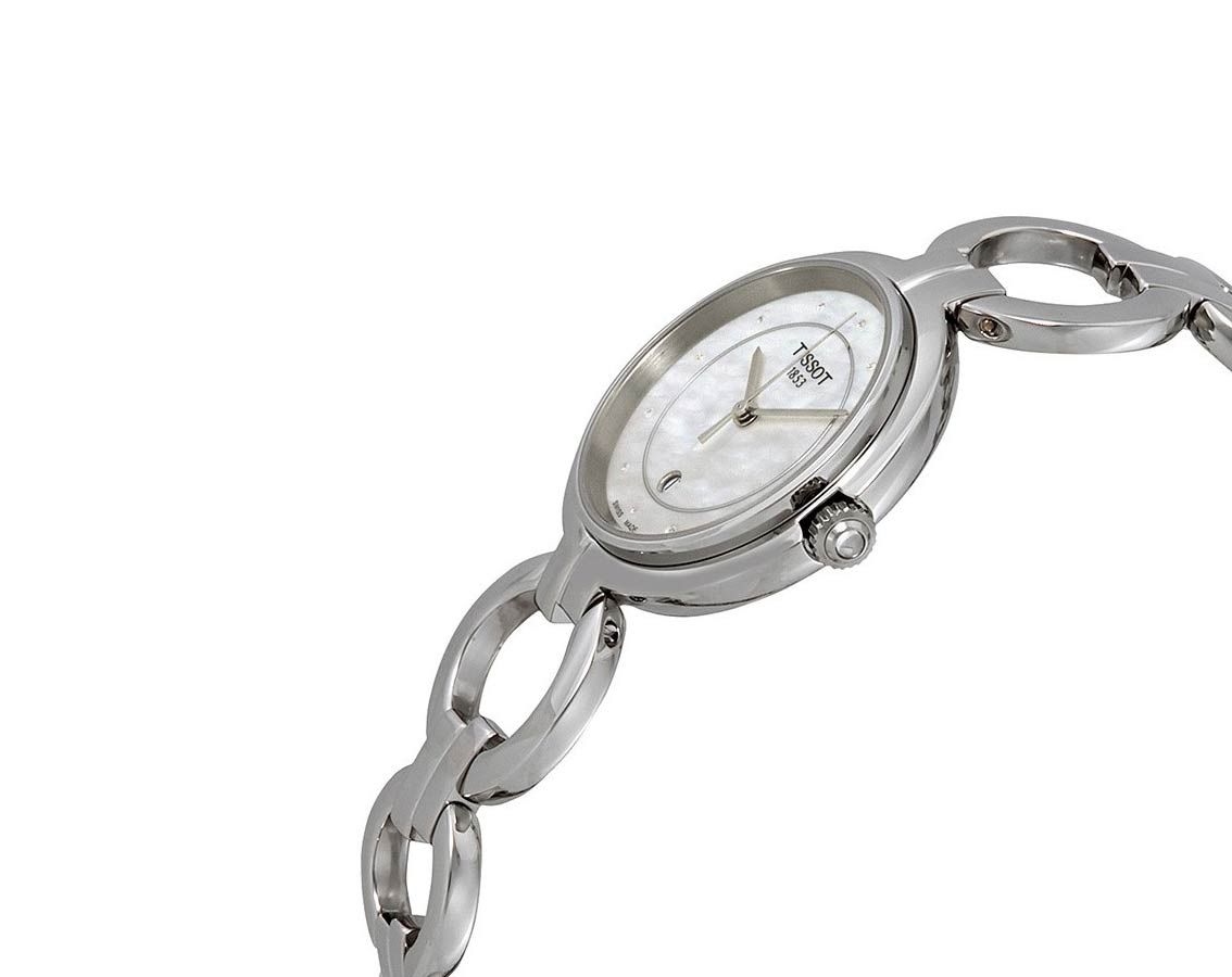 Women's Tissot Flamingo White Mother of Pearl Diamond Dial Watch - T094.210.11.116.00