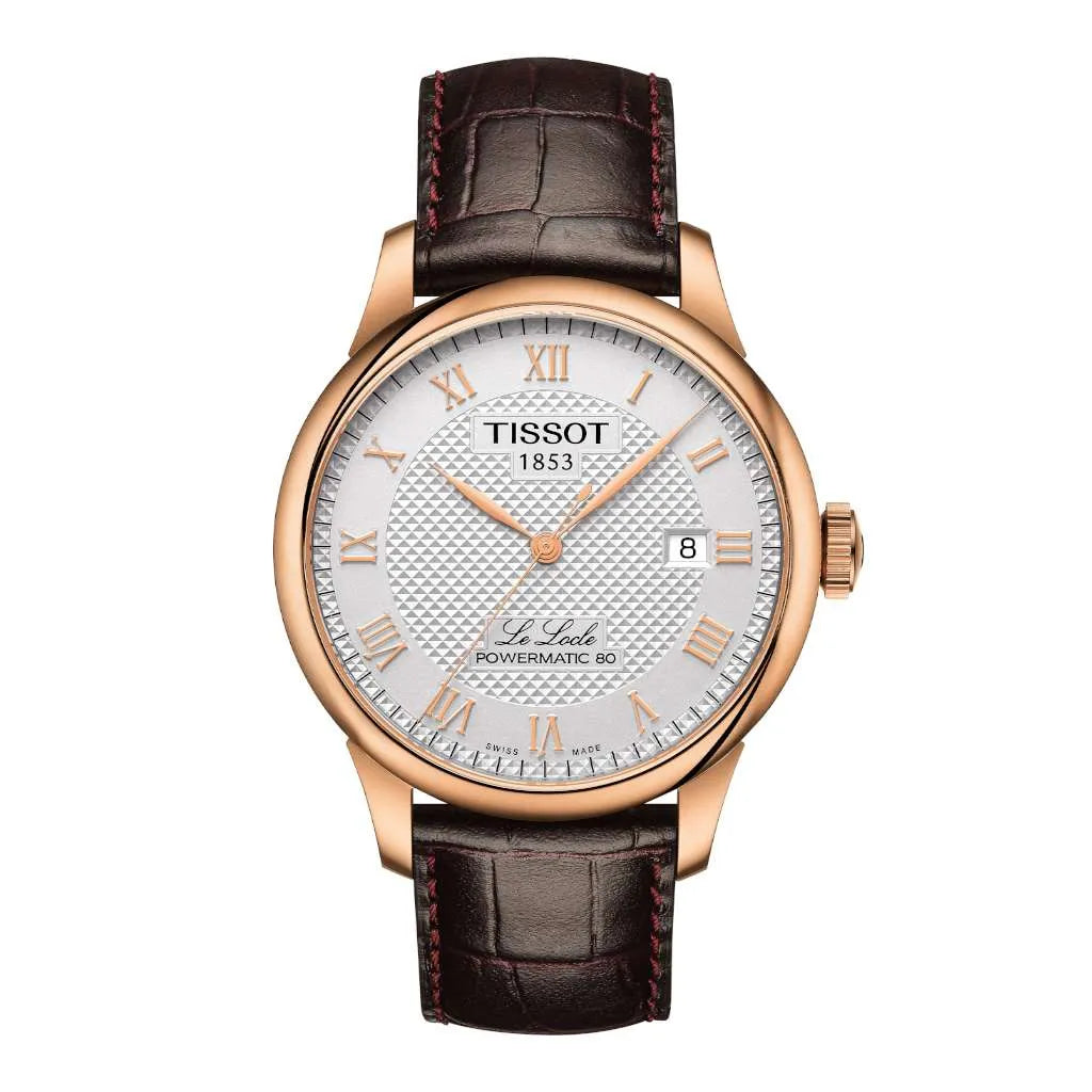 Men's Tissot Le Locle Powermatic 80 Leather watch - T006.407.36.033.00
