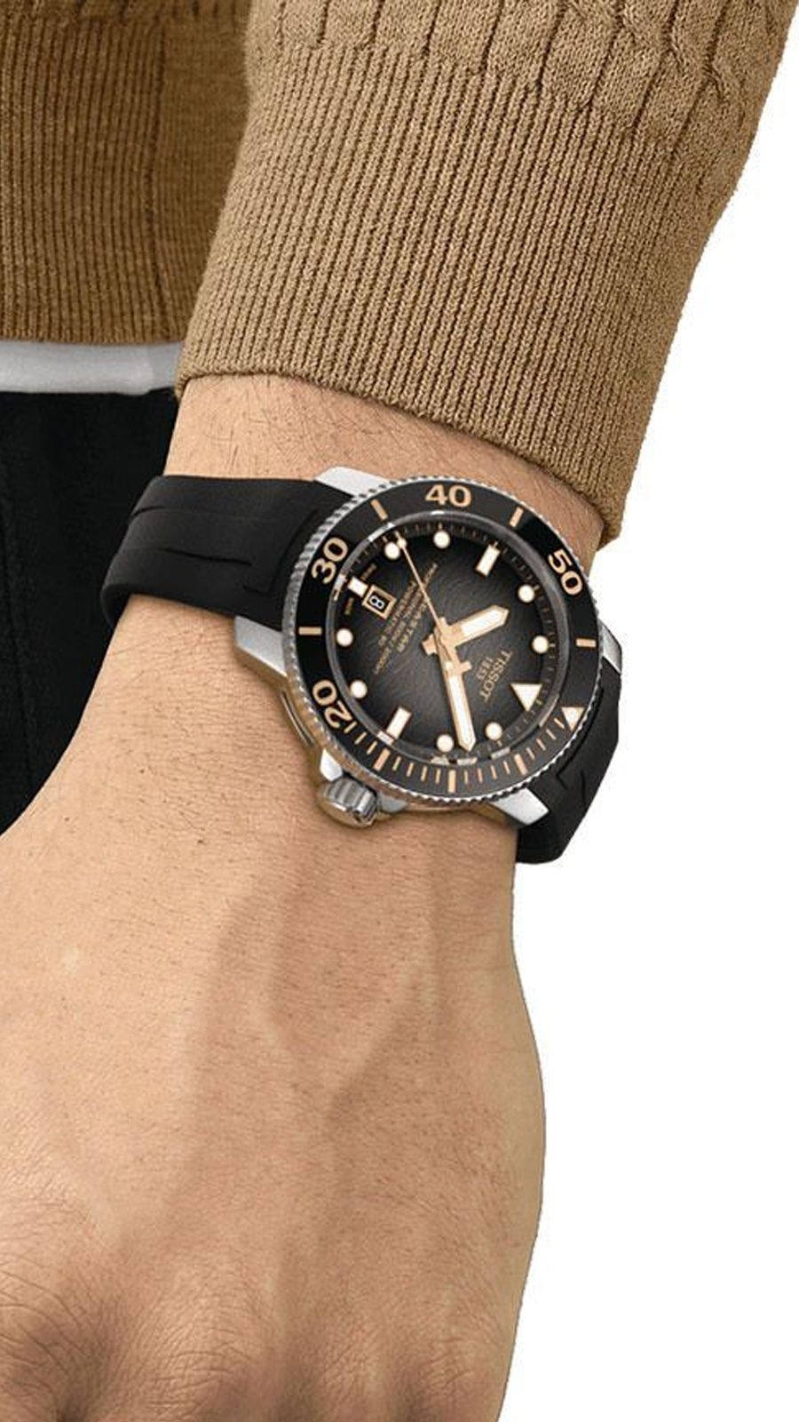 Men's Tissot Seastar 2000 Professional Powermatic 80 Watch - T120.607.17.441.01