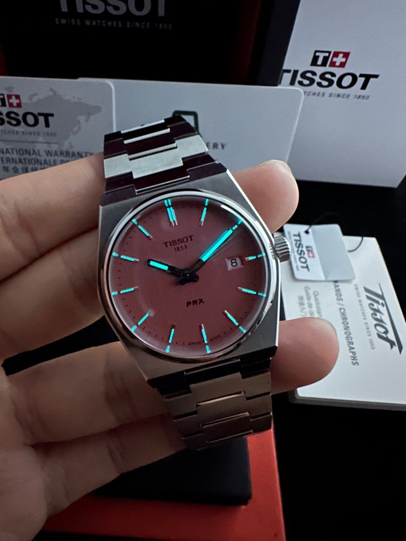 Unisex Tissot PRX Stainless Steel Pink Dial 35mm - T137.210.11.331.00