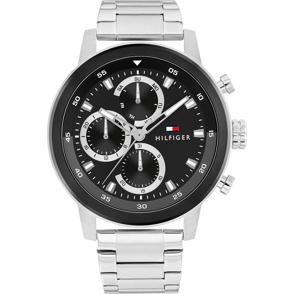 Men's Tommy Hilfiger Rocky Silver and Black Watch -1792181