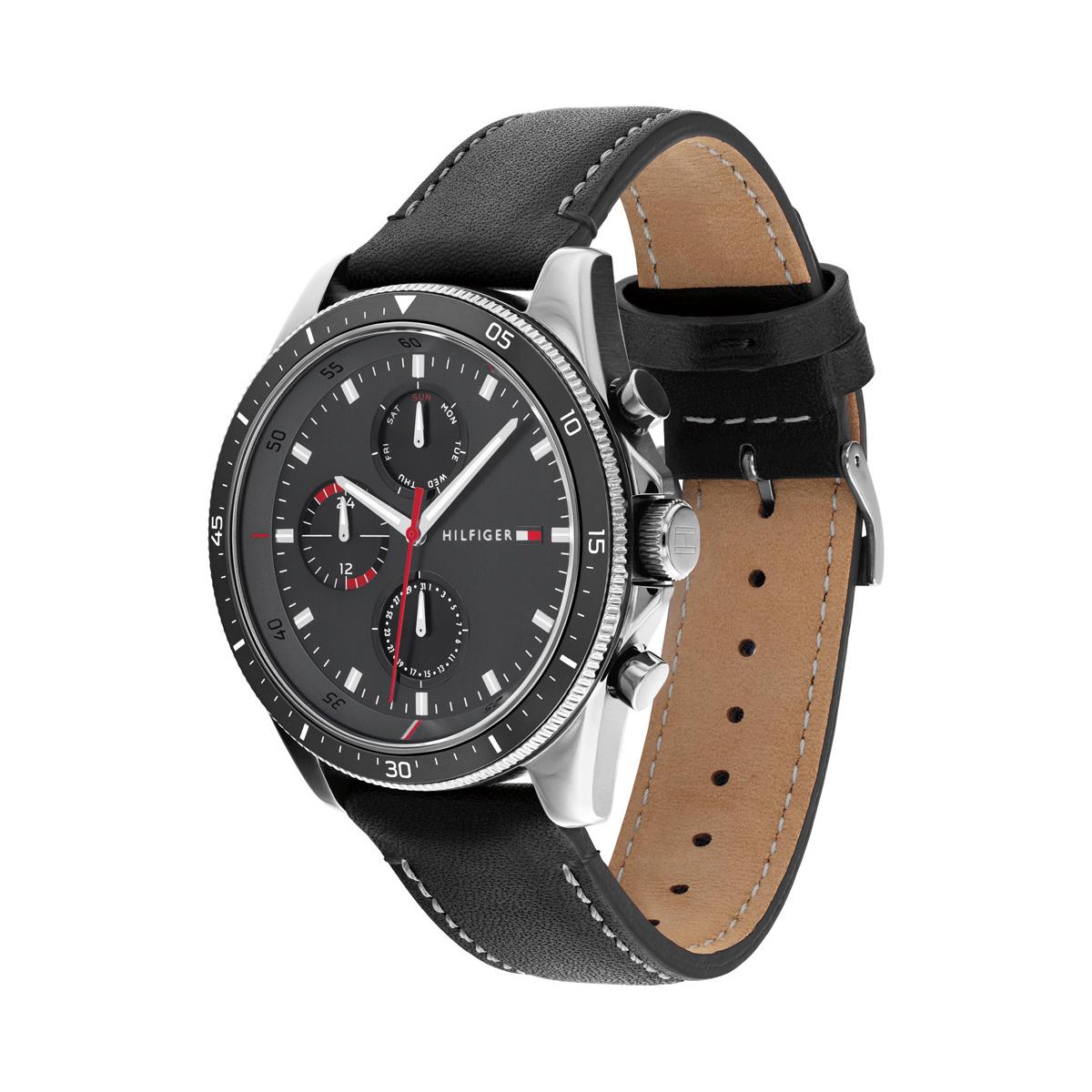 Men's Tommy Hilfiger Paige Dial Leather Watch -TH1791838