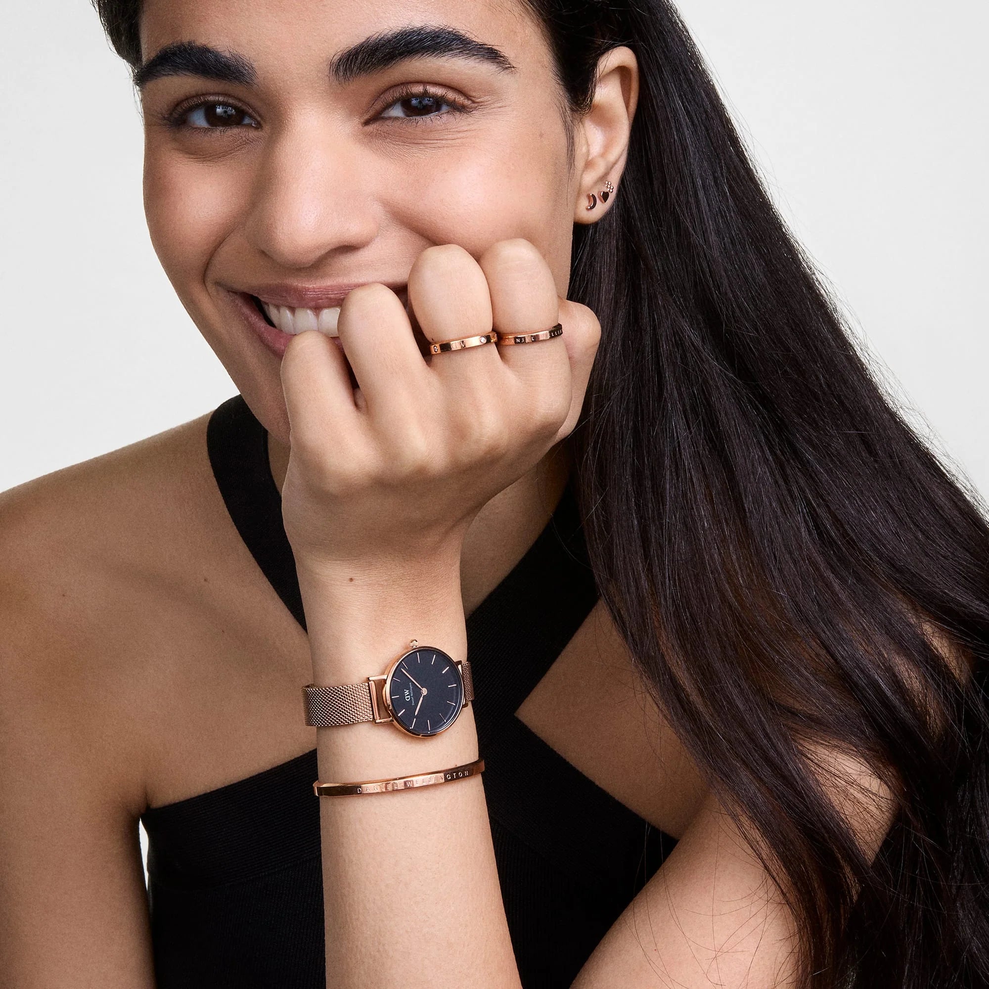 Unisex Classic Bracelet Rose Gold - DW00400003