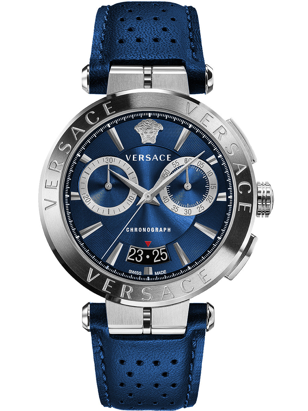 Men's Versace Aion Chronograph Blue Dial Watch - VE1D01220