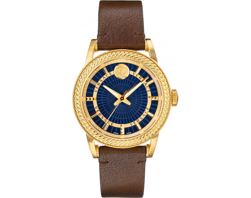 Men's Versace Code Blue Dial Watch-VEPO00220
