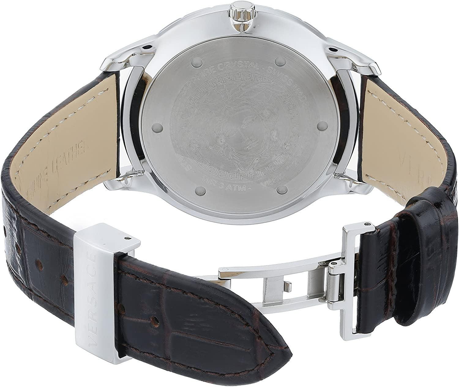 Men's Versace Univers GMT White Dial Watch-VEBK00118