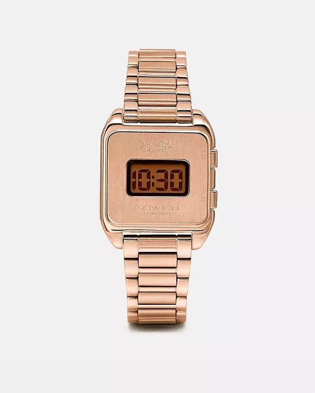 Women's Coach Darcy Rose Gold Digital 30mm Watch -14503593