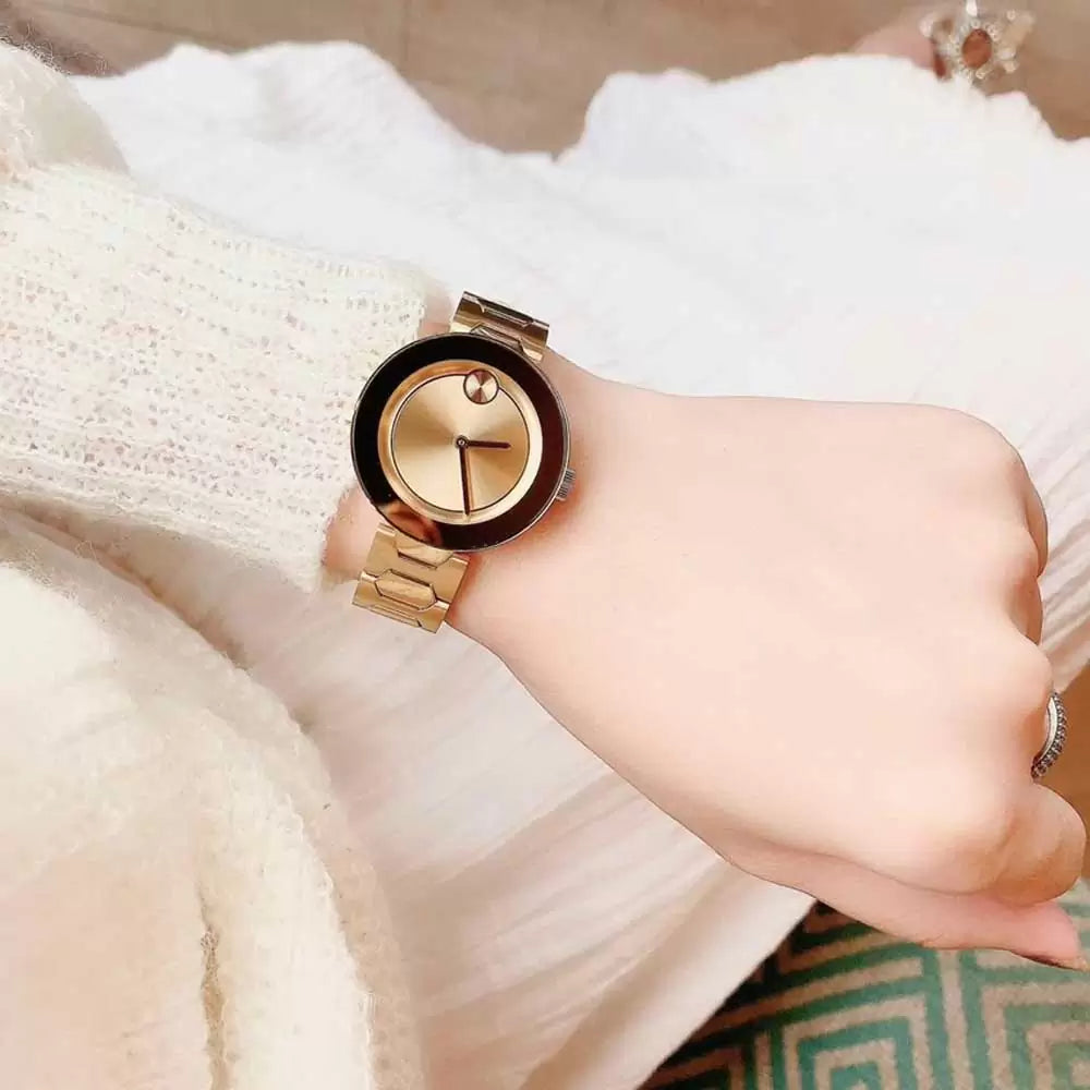 Women's Movado Bold Gold Dial Ladies Watch - 03600382