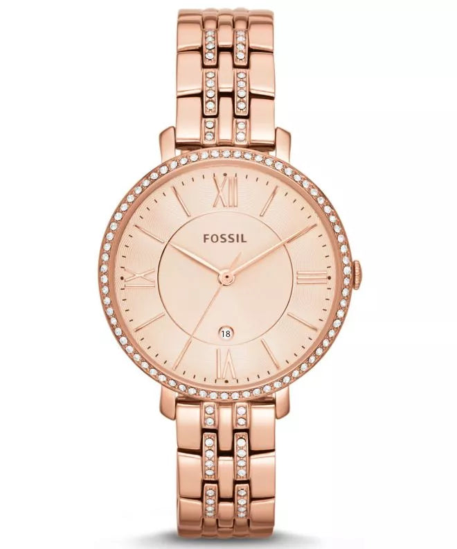 Jacqueline Three-Hand Rose Gold-Tone Stainless Steel Watch - ES3546