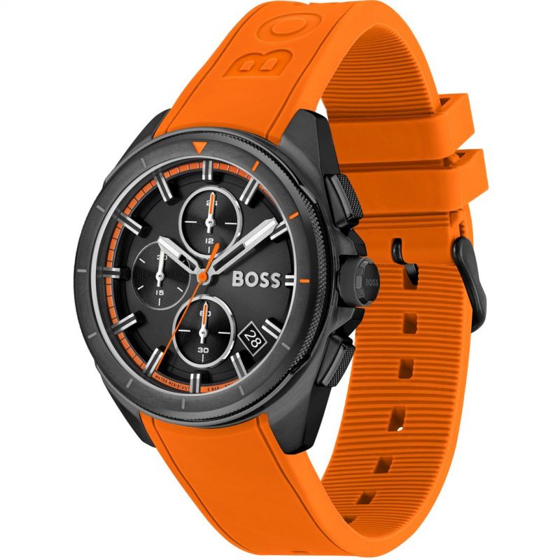 Hugo Boss Orange Rubber Strap Men's Watch HB1513957 – Bluestrap