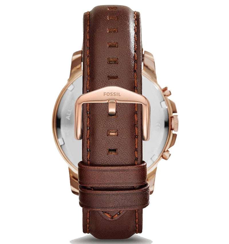 Fossil Grant Brown Leather Strap Men's Watch - FS4991