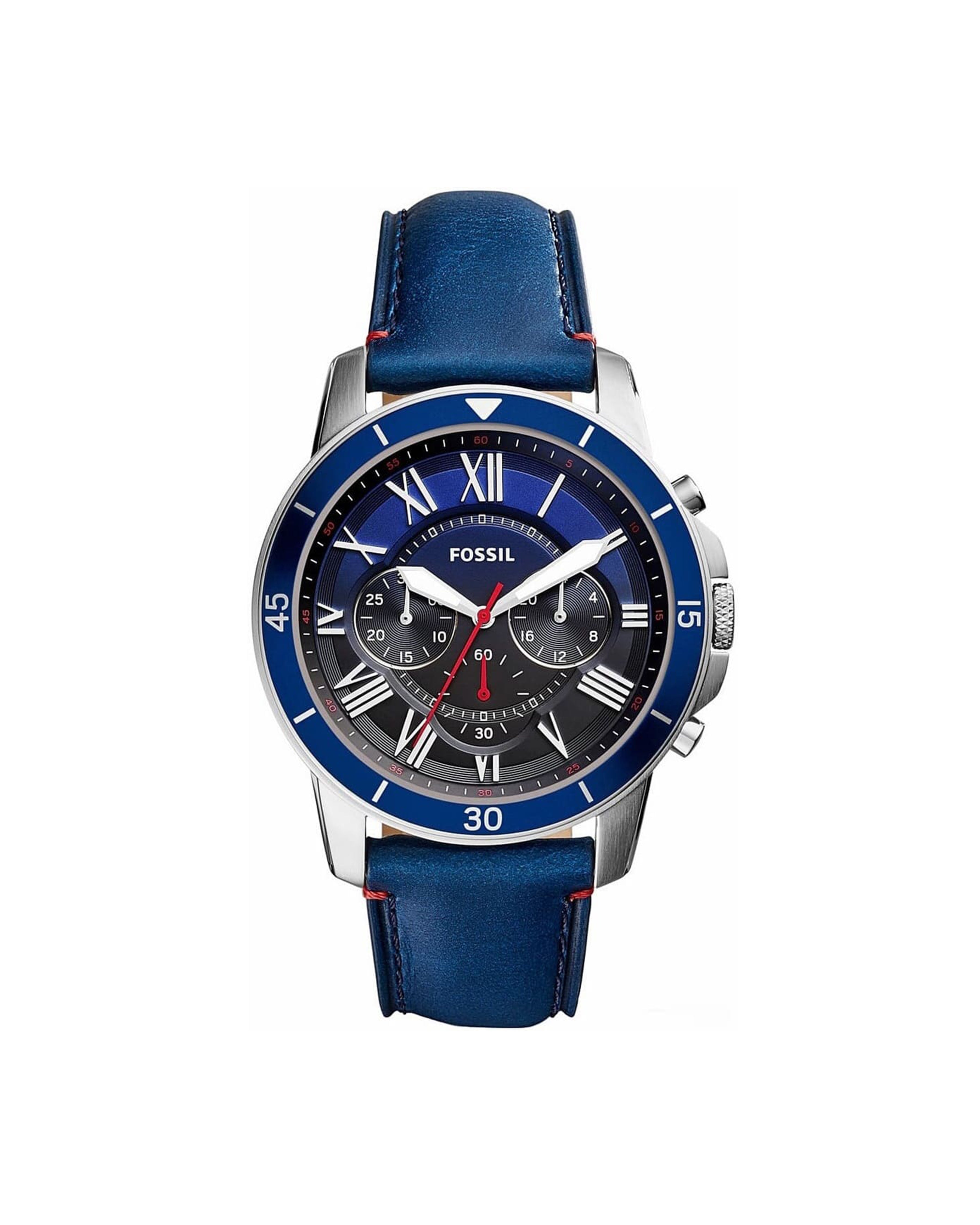Fossil Men's Blue Leather Watch - FS5373