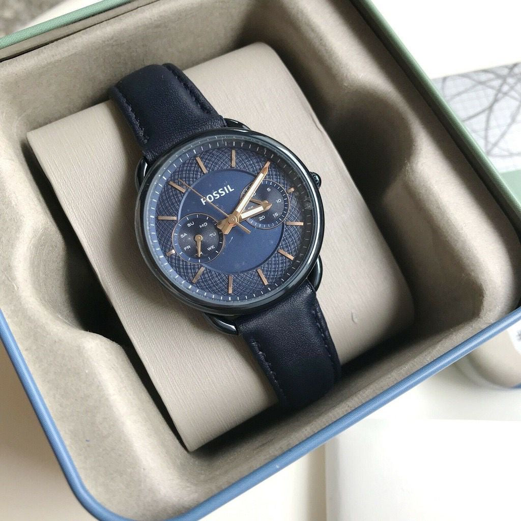 Fossil Women's Blue Leather Watch - ES4092