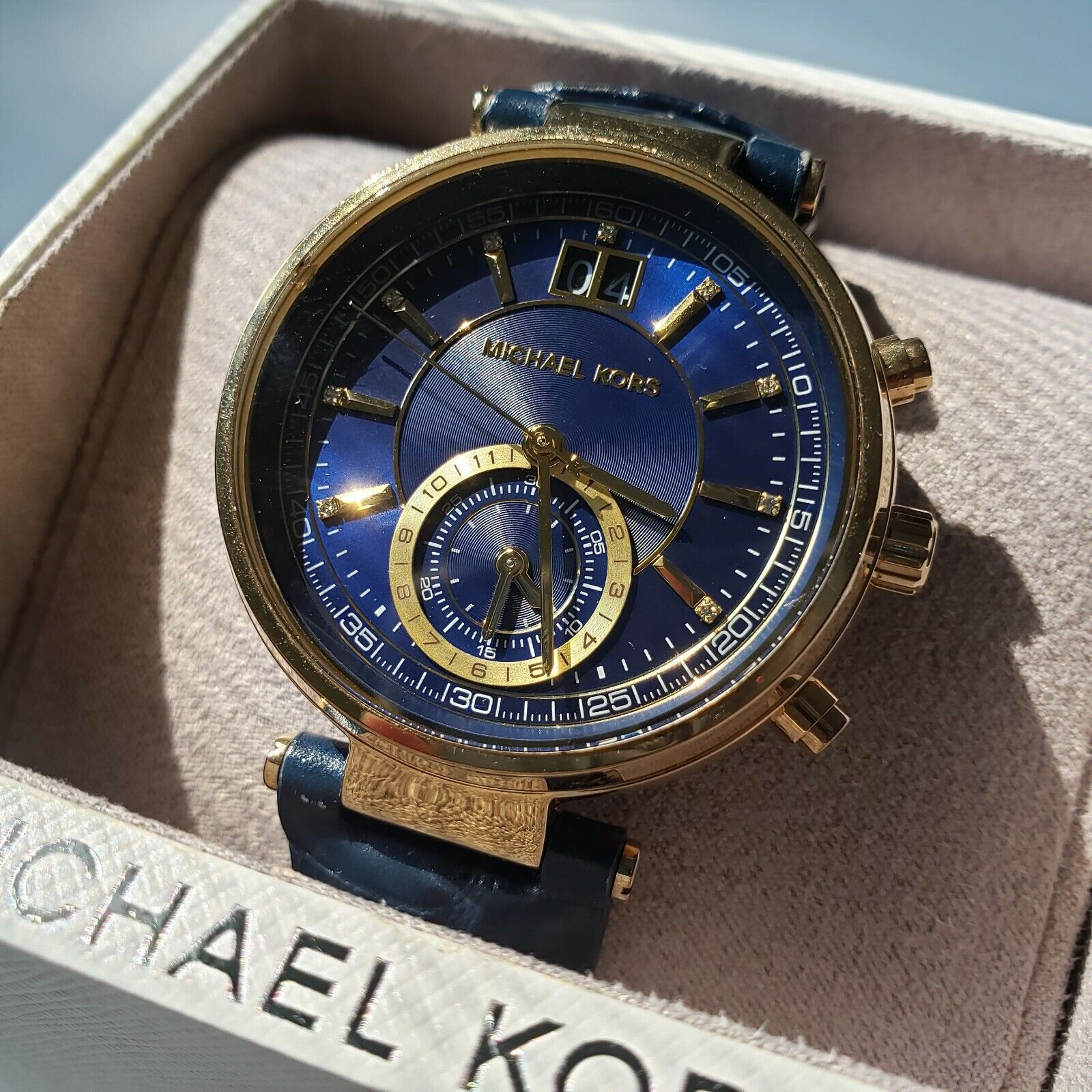 Michael kors sawyer clearance watch