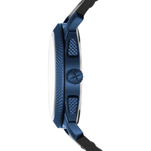 Fossil Men's Blue Leather Strap Watch - FS5361